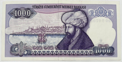 Old Vintage Turkey 1000 Lirasi Banknote | Collectable Grade