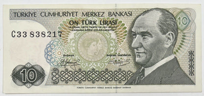 Old Vintage Turkey 10 Lirasi Banknote | Collectable Grade