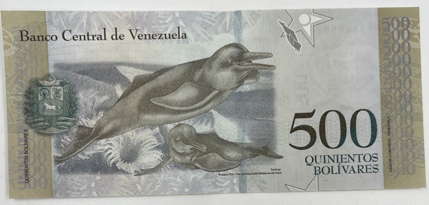 Old Vintage Venezuela 500 Bolivares Banknote | Collectable Grade