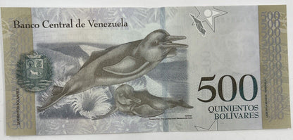 Old Vintage Venezuela 500 Bolivares Banknote | Collectable Grade