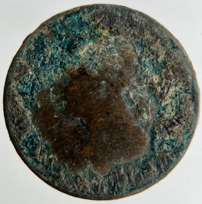 Queen Victoria Farthing Coin | Worn Grade