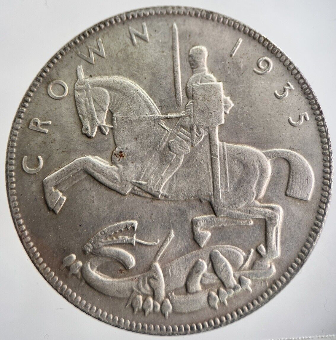 Restrike Souvenir Toy George V Crown Coin | a3767