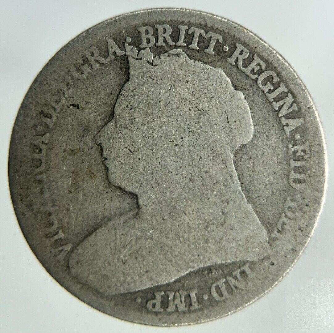 Queen Victoria Shilling Silver Coin | Fair Grade