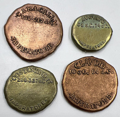 Roman Caracalla Imperatore Metal Novelty Prop Toy Coins | a1201