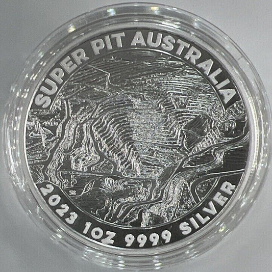 Super Pit Australia Digger | 1oz Silver Coin | Comes in Capsule | a2081