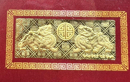 Thailand Thai 0.2g Gram Gold Bar 96.5% With Original Store Bag