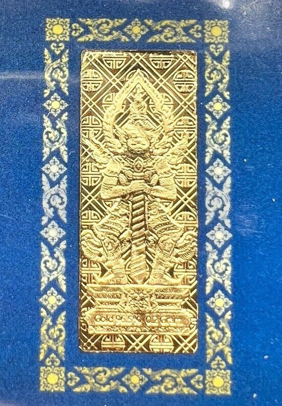Thailand Thai 0.2g Gram Gold Bar 96.5% With Original Store Bag