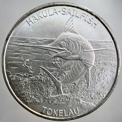 Tokelau Hakula-Sailfish 1oz Silver Coin | Very High Grade | a2294
