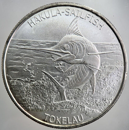 Tokelau Hakula-Sailfish 1oz Silver Coin | Very High Grade | a2294
