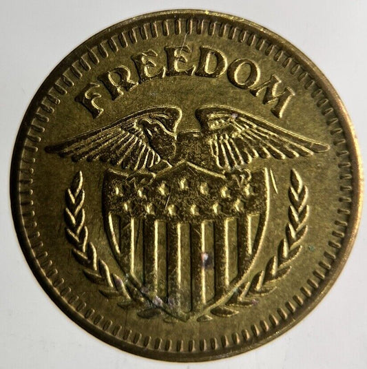 US USA Freedom No Cash Value Token Coin | Fine Collectable Grade