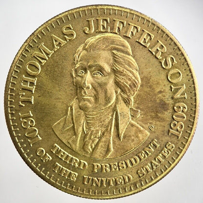 US USA Commemorative President Thomas Jefferson Token Coin | Very High Grade