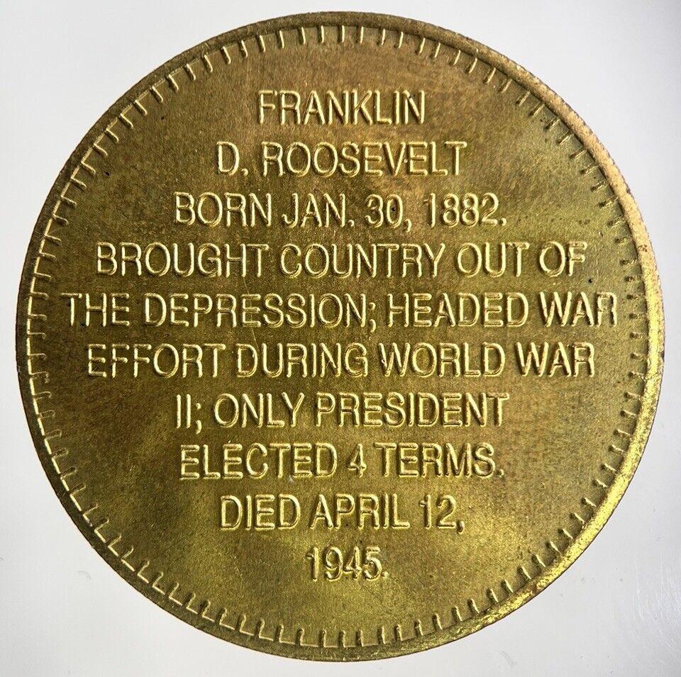 US USA Commemorative Franklin Roosevelt Token Coin | Very High Grade