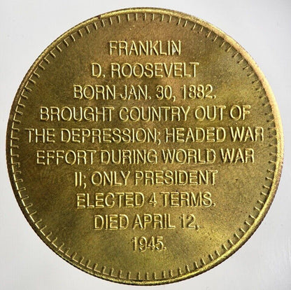US USA Commemorative Franklin Roosevelt Token Coin | Very High Grade