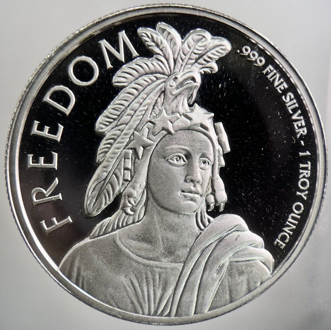 US USA Proof 1oz Freedom Silver Coin | Very High Grade | a3946