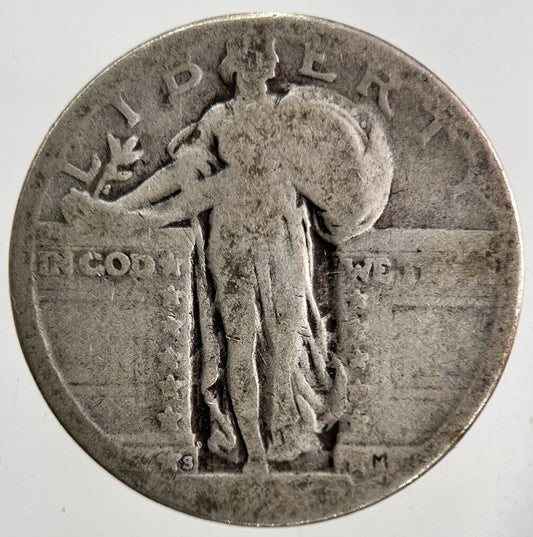 US USA One Quarter Standing Liberty Silver Coin | Collectable Grade