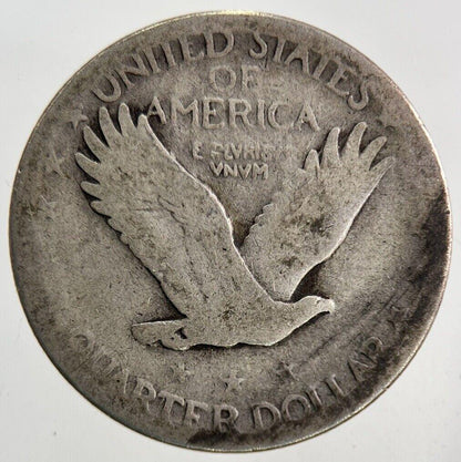 US USA One Quarter Standing Liberty Silver Coin | Collectable Grade