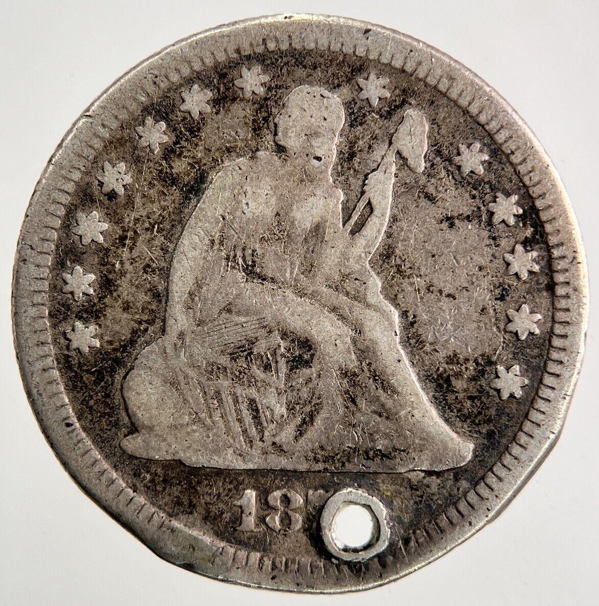 US USA Seated Liberty Quarter Dollar Silver Coin | Collectable Grade