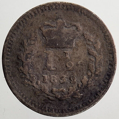 Victoria 1-1/2 Three-Half-Pence Silver Coin | Collectable Grade a5451