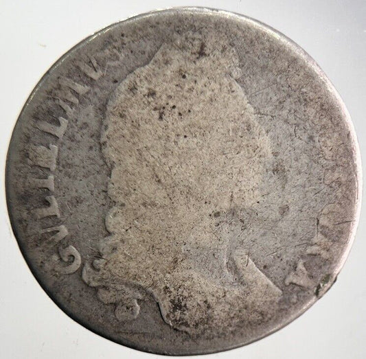 William III Shilling Silver Coin | Fair Grade | a4674