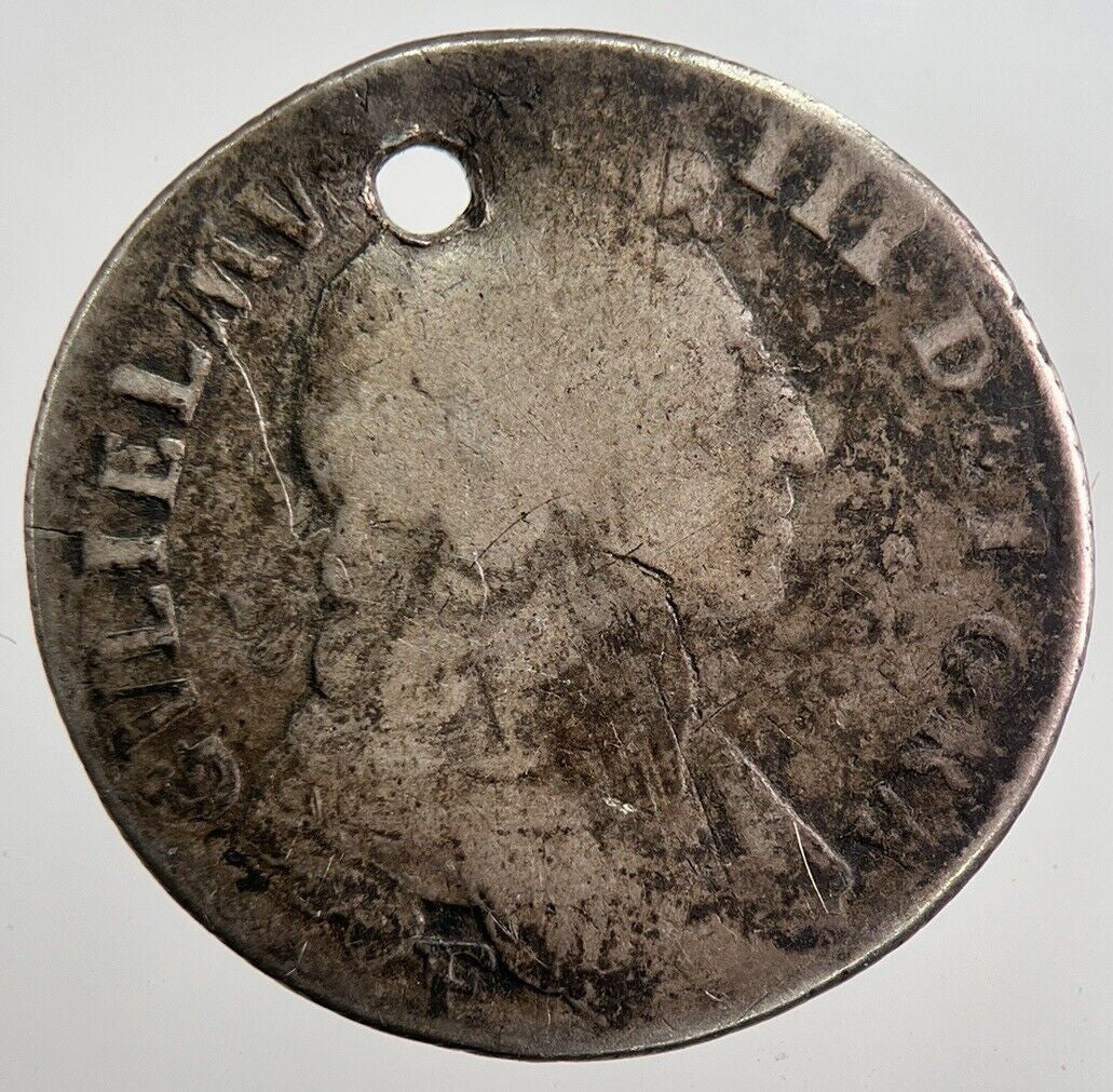 William III 3rd Shilling Silver Coin | Fair Grade | a7987