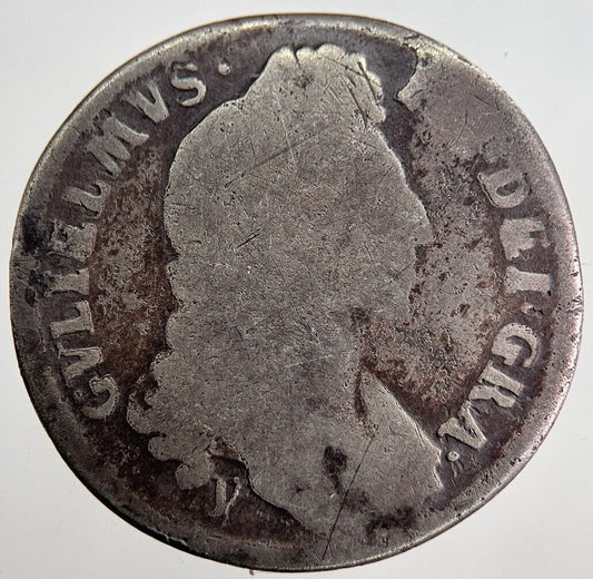 William III 3rd Shilling British Silver Coin | Fair Grade | a8792