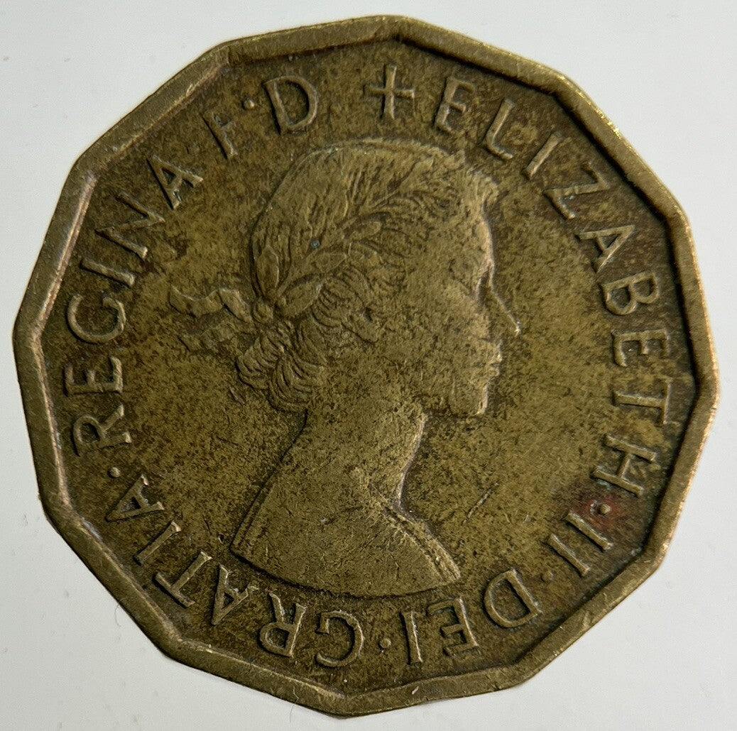 1960 Elizabeth II 2nd Brass Threepence Coin | Fine Collectable Grade