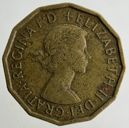 1960 Elizabeth II 2nd Brass Threepence Coin | Fine Collectable Grade
