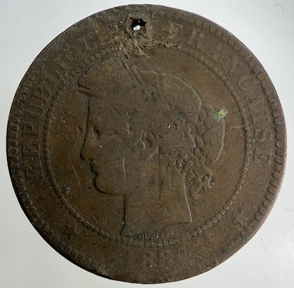 1884 France 10 Centimes Coin | Collectable Grade