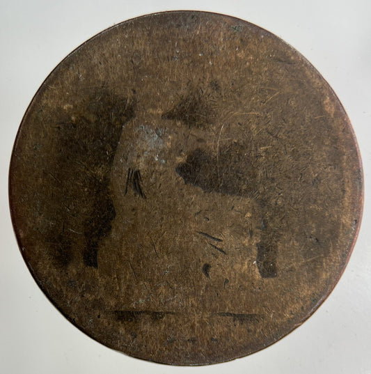 British Victoria One Penny Coin | Worn Grade