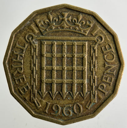 1960 Elizabeth II 2nd Brass Threepence Coin | Fine Collectable Grade
