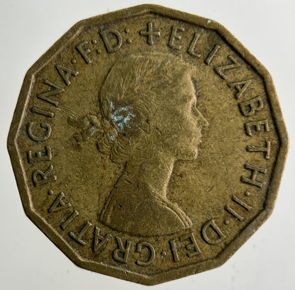 1960 Elizabeth II 2nd Brass Threepence Coin | Fine Collectable Grade