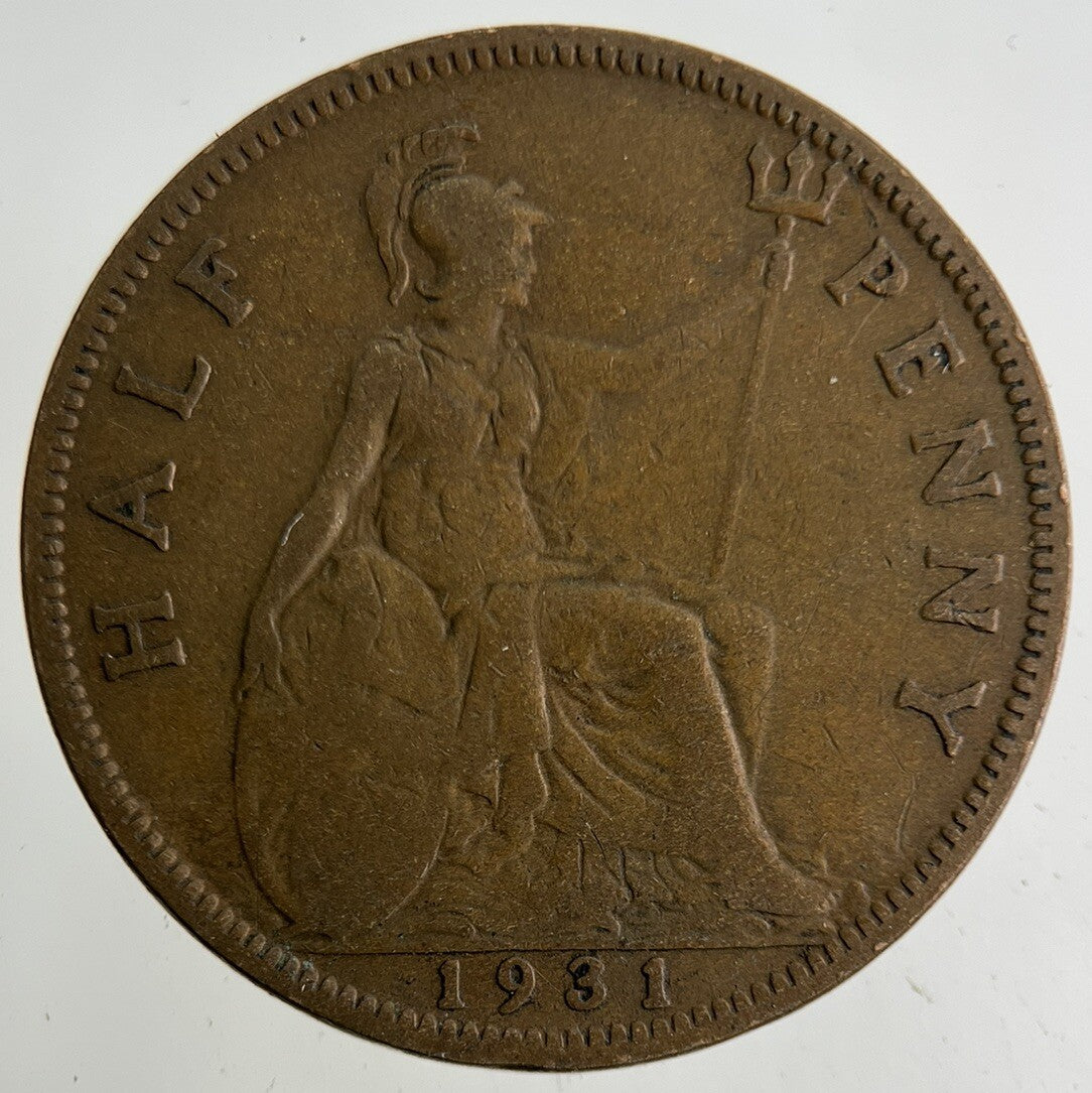 1931 George V Half-Penny Coin | Collectable Grade
