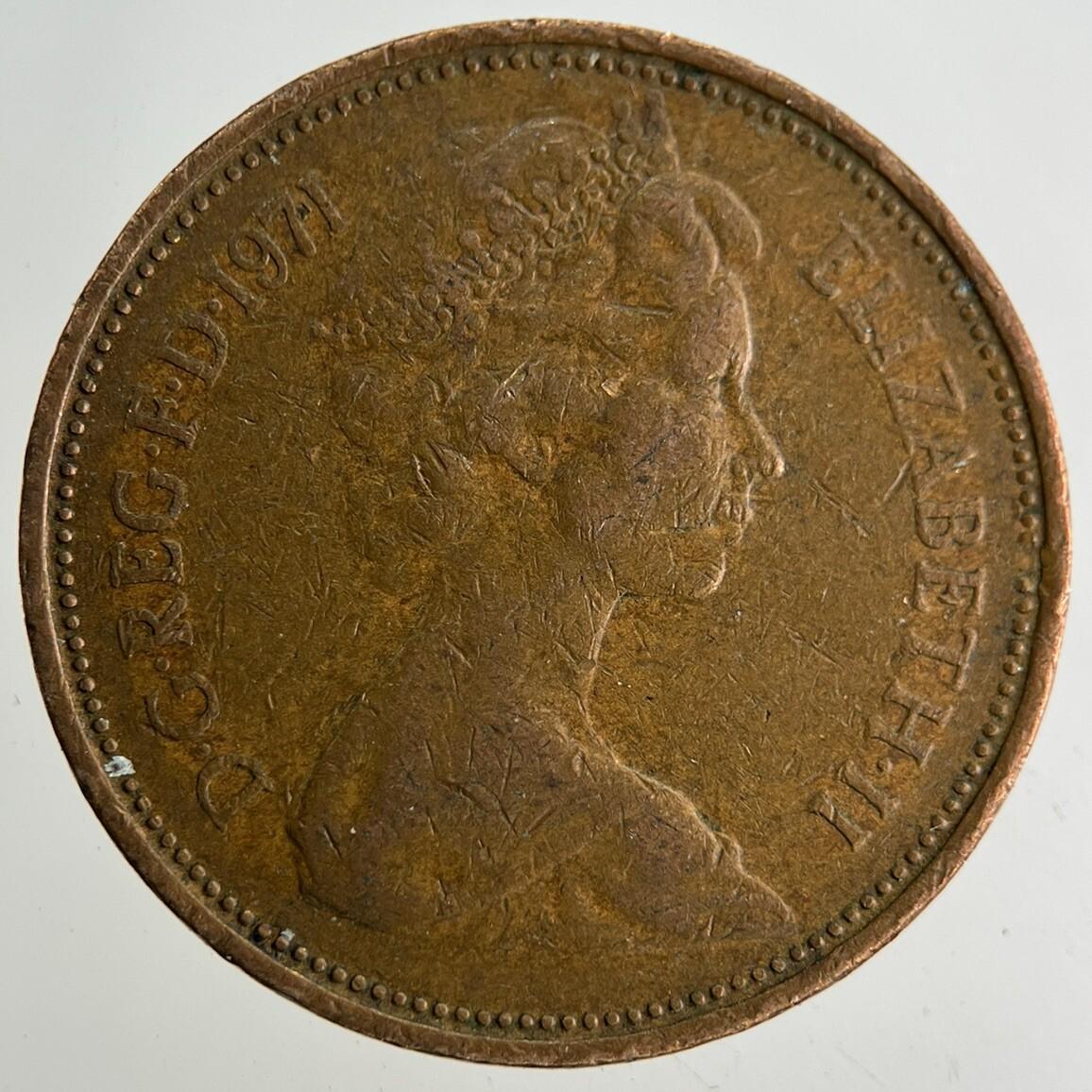 1971 Elizabeth II 2nd 2p Two-Pence Coin | Fine Collectable Grade