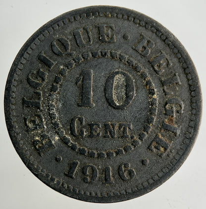 1916 Belgium 10 Centimes Coin | Collectable Grade