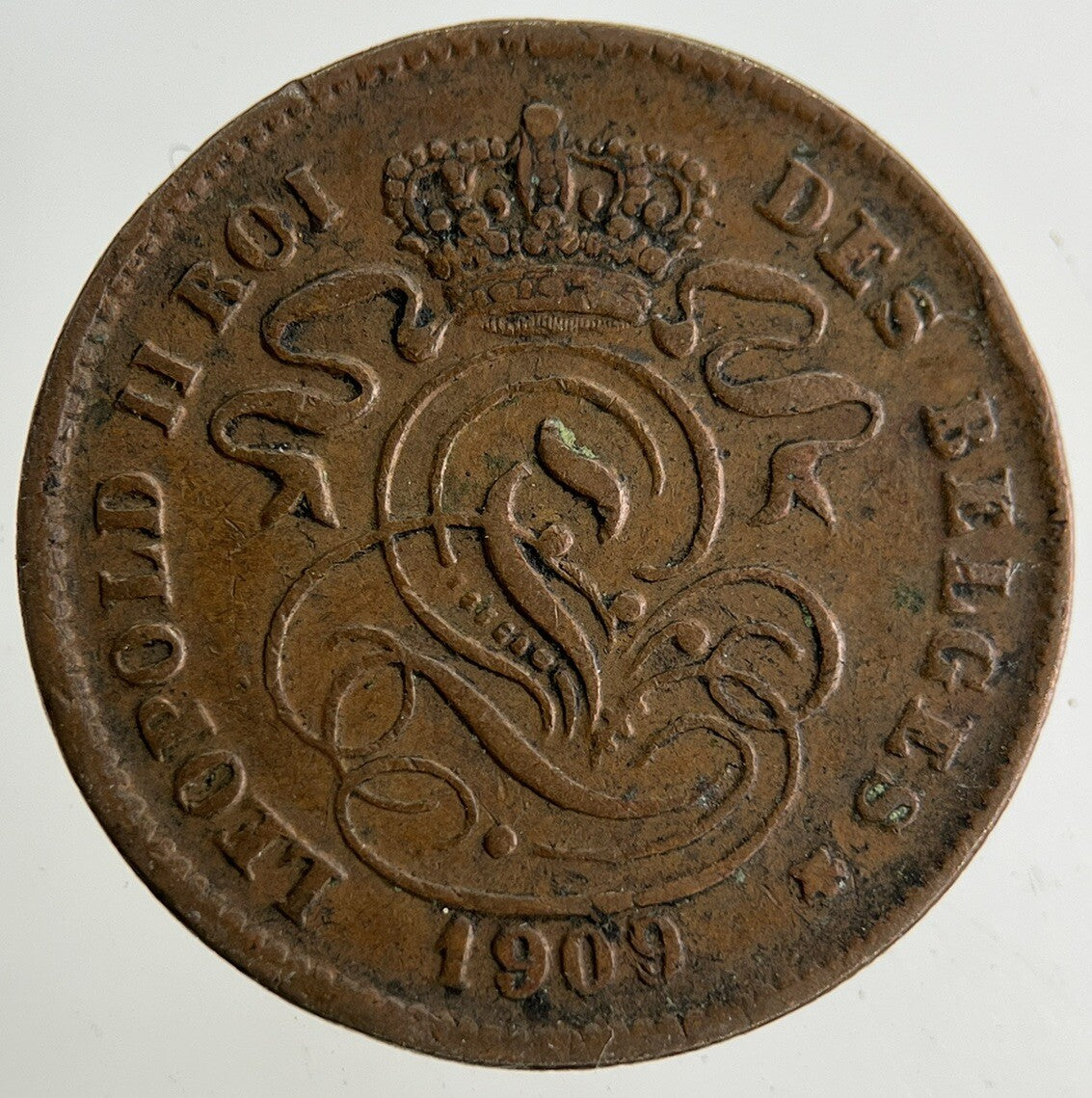 1909 Belgium 2 Centimes Coin | Collectable Grade