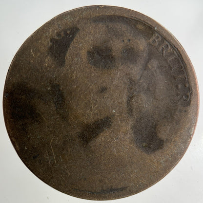 British Victoria One Penny Coin | Worn Grade