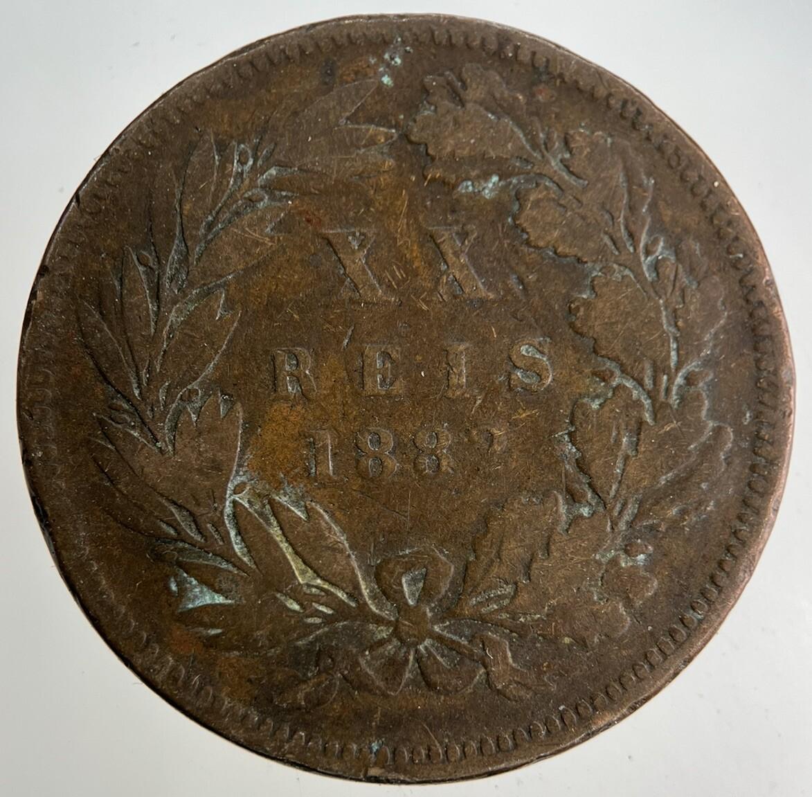 1882 Portugal XX 20 Reis Coin | Collectable Grade