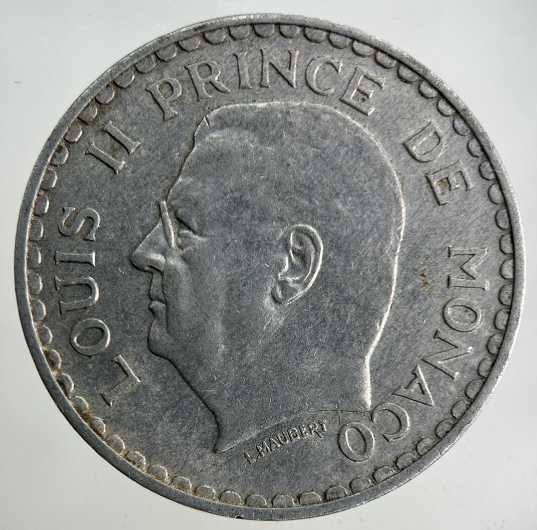 1945 Monaco 5 Francs Coin | Fine Collectable Grade