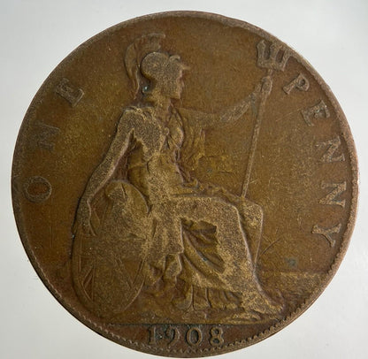 1908 Edward VII One Penny Coin | Collectable Grade