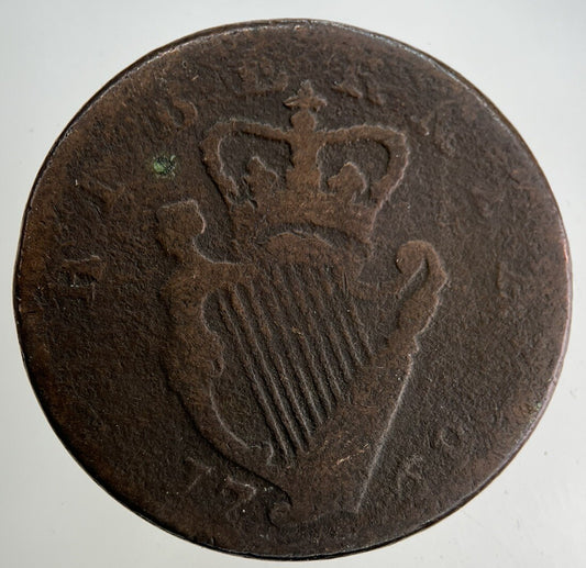1769 Irish Half-Penny Coin | Collectable Grade
