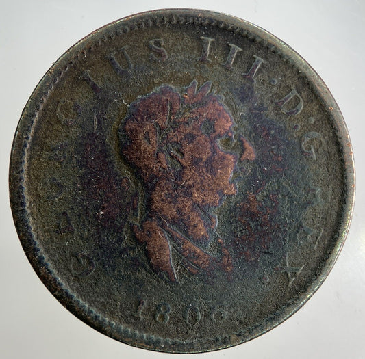 1806 George III 3rd Half-Penny Coin | Collectable Grade