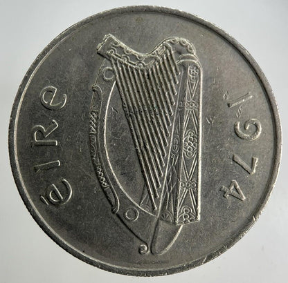 1974 Irish 10p Ten-Pence Coin | Fine Collectable Grade