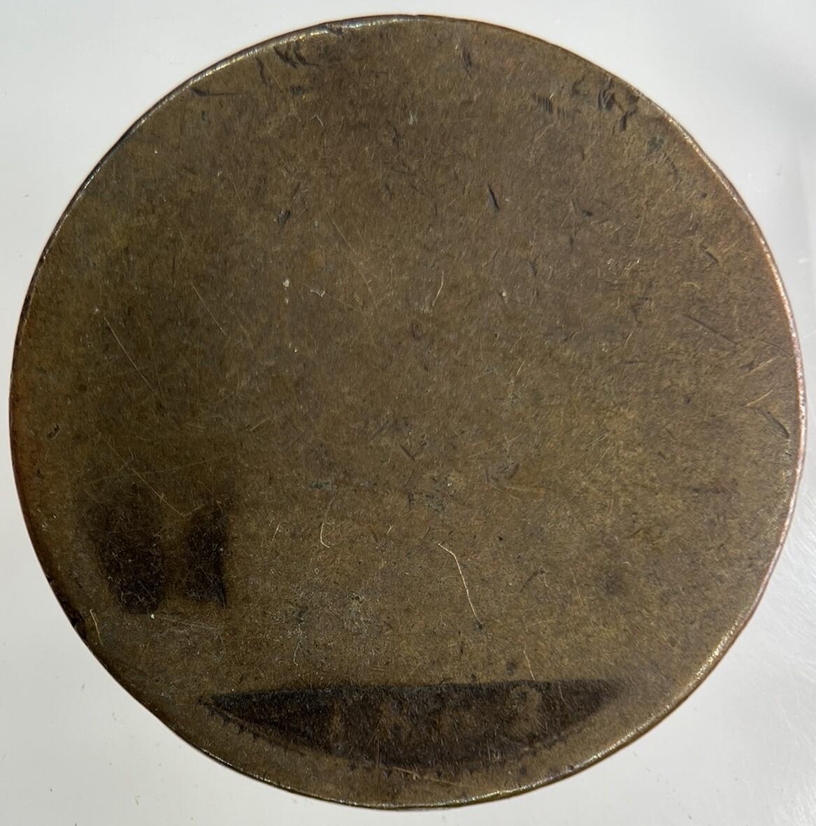 1863 Victoria One Penny Coin | Worn Grade