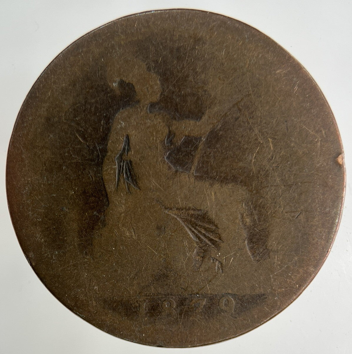 1879 Victoria One Penny Coin | Fair Grade