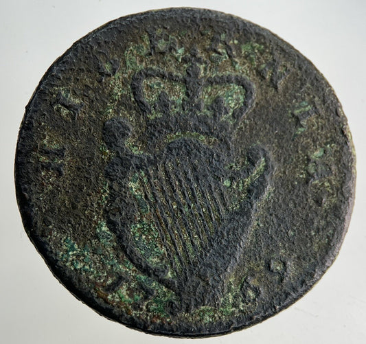 1769 Irish Half-Penny Coin | Collectable Grade