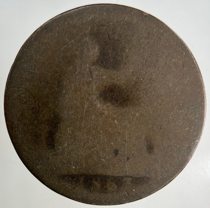 1863 Victoria One Penny Coin | Fair Grade