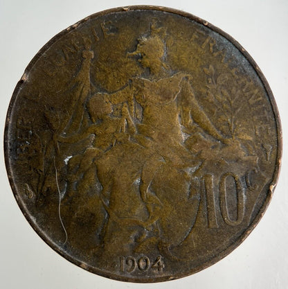 1904 France 10 Centimes Coin | Collectable Grade