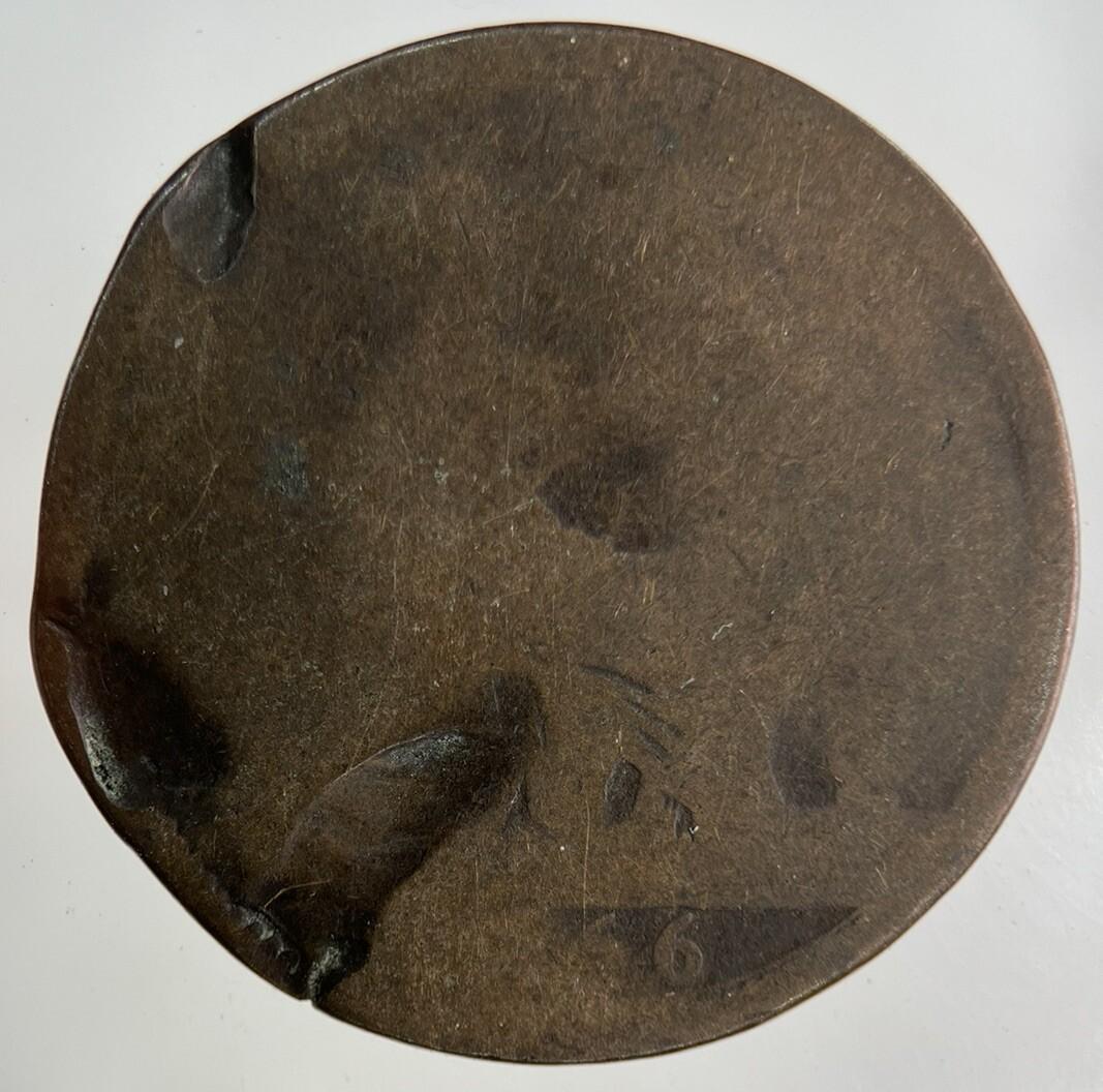 1866 Victoria One Penny Coin | Worn Grade