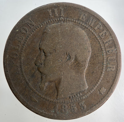 1853 France 10 Centimes Coin | Collectable Grade