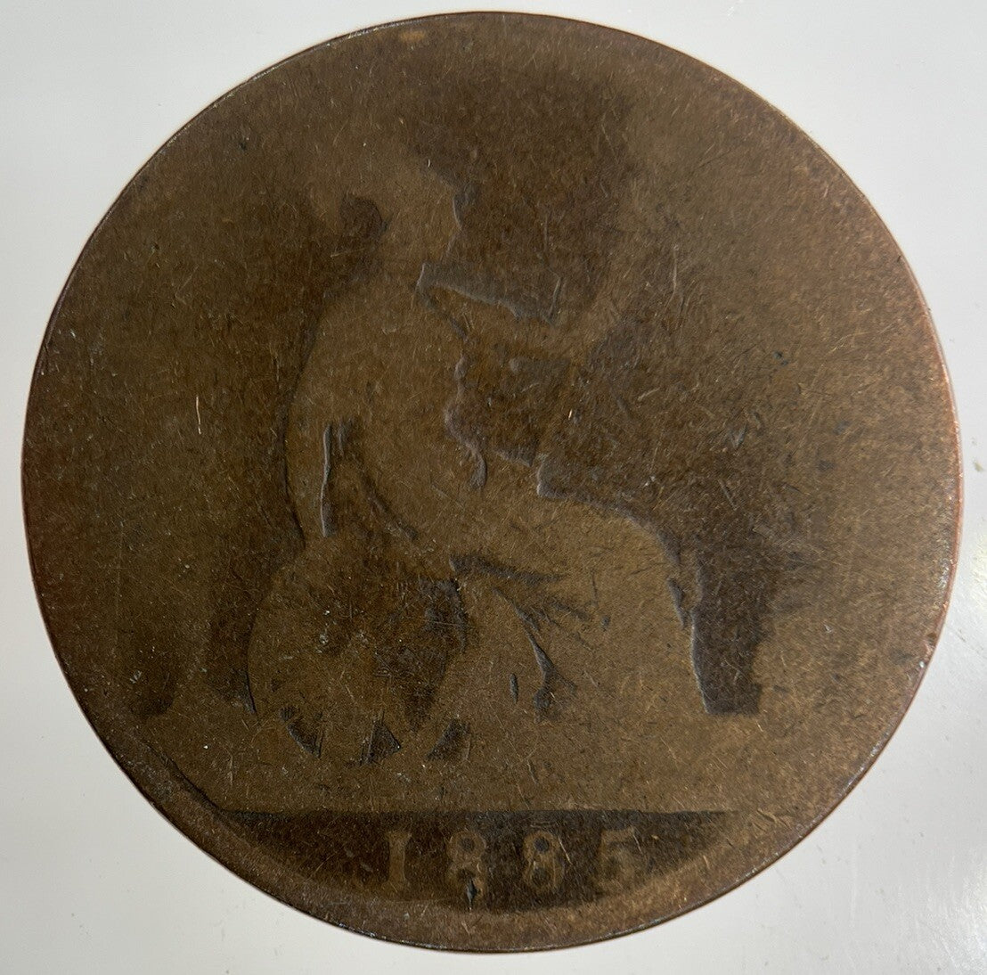 1885 Victoria One Penny Coin | Fair Grade